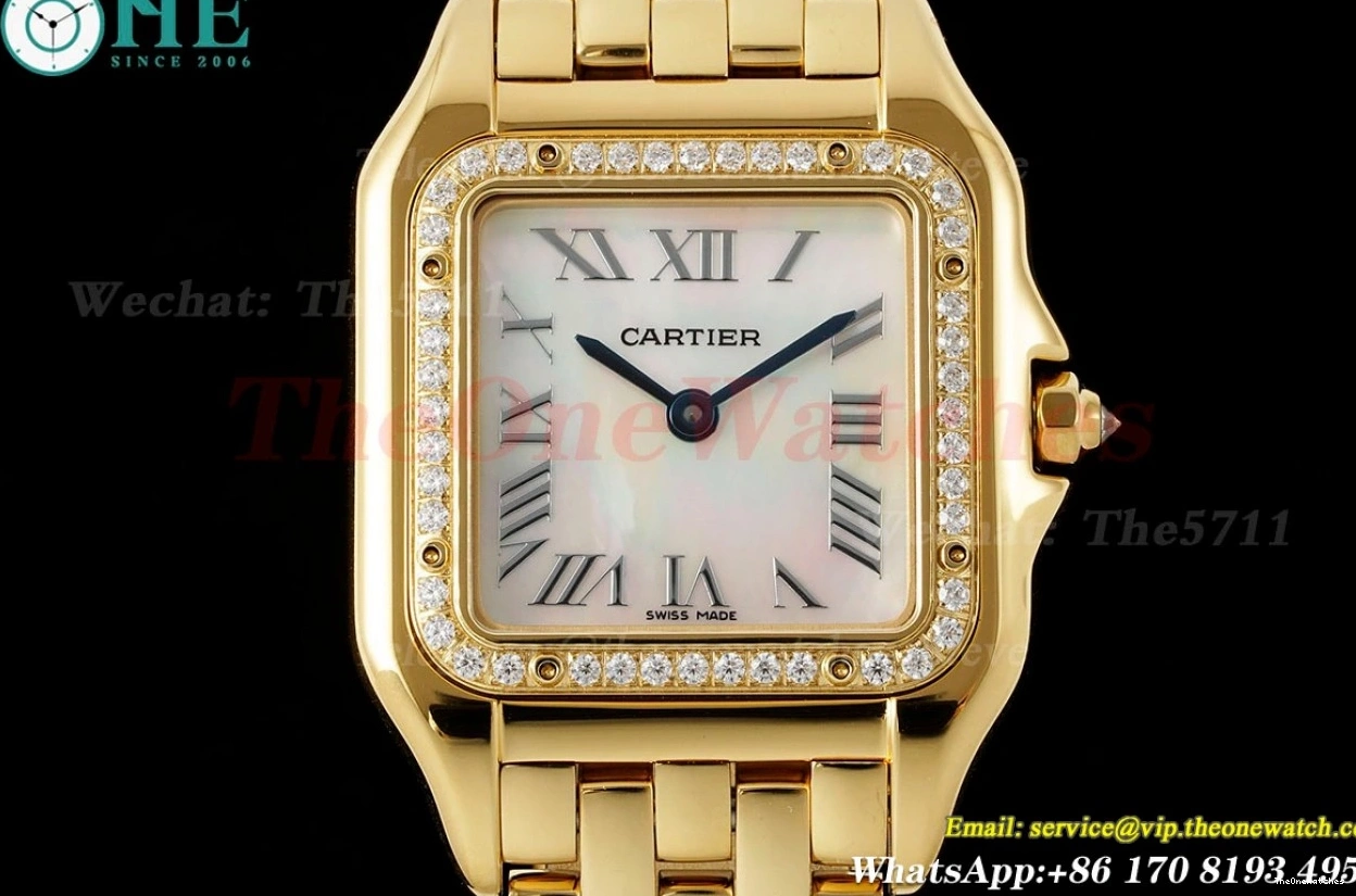 27mm Panthere YG Dial De Mop Secrete AF Quartz Dia YG Ladies 0101